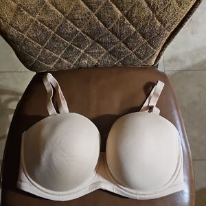 Wacoal Red Carpet Strapless T-Shirt Underwire Tan Bra Full Coverage Seamless